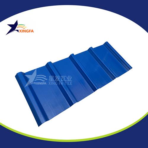 藍色白底2.00厚度pvc復合梯形瓦 超耐候性pvc隔熱瓦復合瓦雨棚工廠(chǎng)房頂用 復合pvc塑鋼瓦廠(chǎng)家支持定制